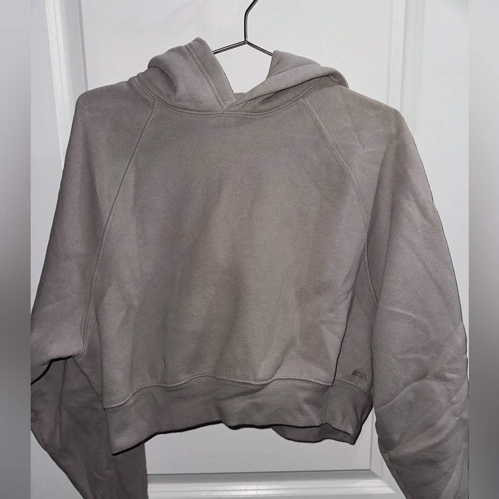 Aritzia Cozy Fleece Mega Raglan Cropped Hoodie - Picture 6 of 9